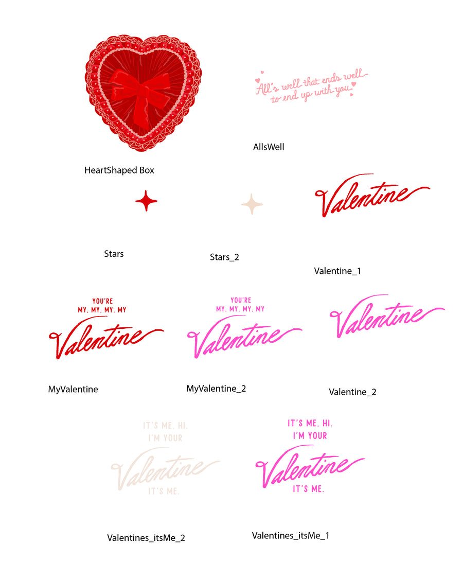 Valentine's (Vol.5) - Set (Graphic Elements)