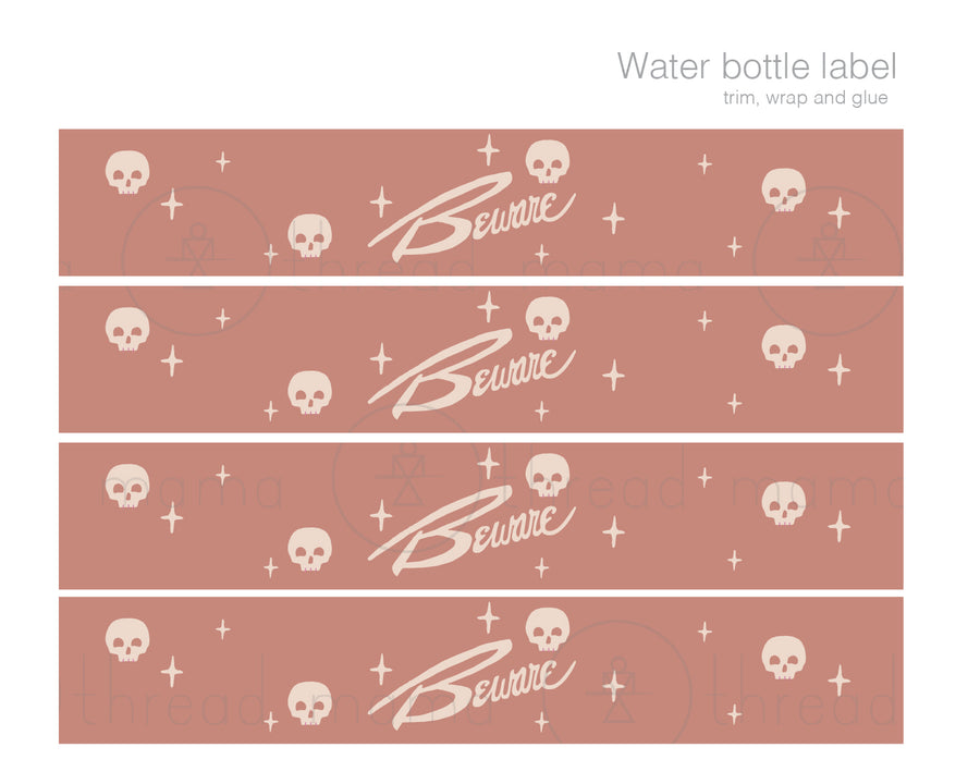 Halloween Candy Wrappers and Water Bottle labels - (Vol.4)