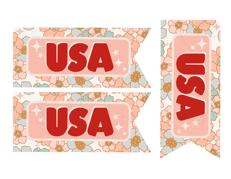 4th of July Tags and Flags (Vol.2)
