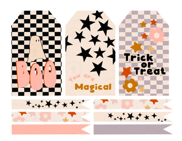 Halloween Tags and Flags (option 2) - (Vol.2)