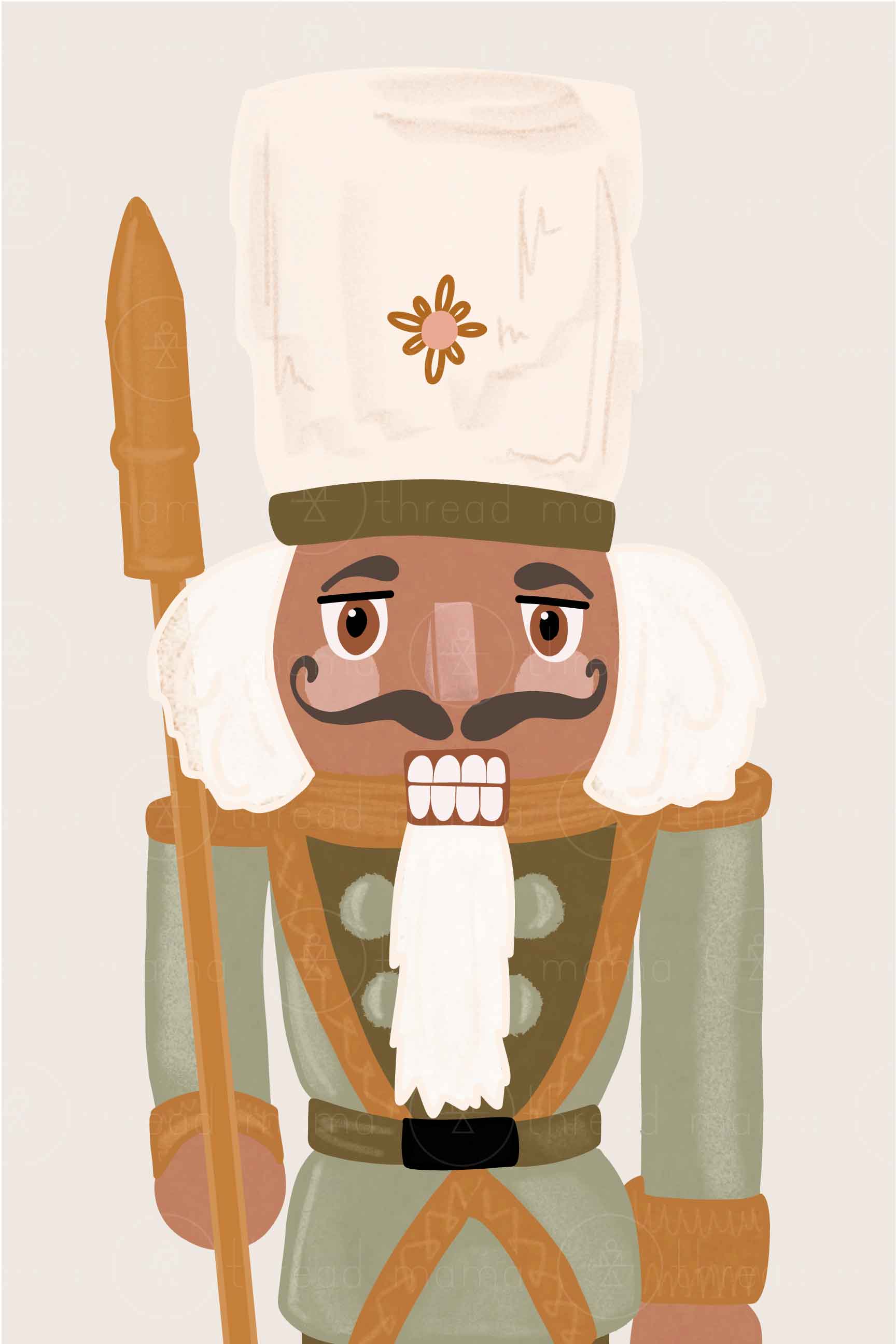 Nutcracker Closeup Version 2 (Printable Poster), image size:1728x2592