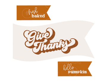 Thanksgiving Tags and Pennants