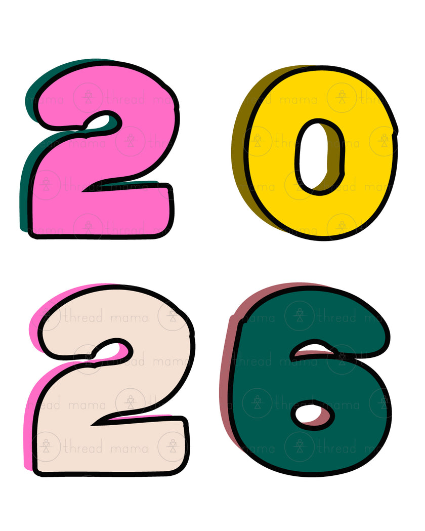 New Year's Eve Tags, Flags - (2026)