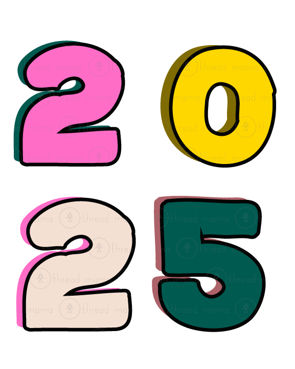 New Year's Eve Tags, Flags - (2025)