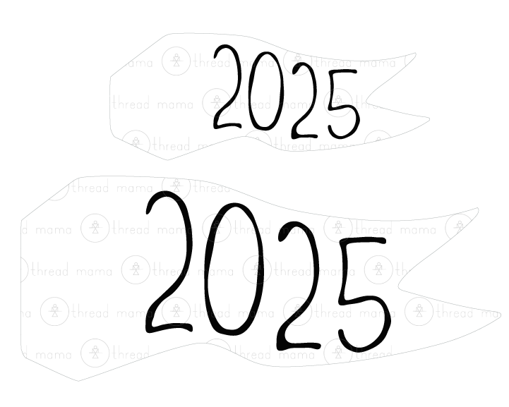 New Year's Eve Tags, Flags - (2025)