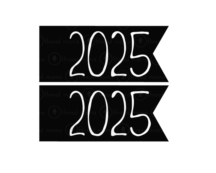 New Year's Eve Tags, Flags - (2025)