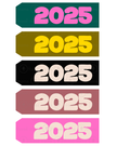 New Year's Eve Tags, Flags - (2025)