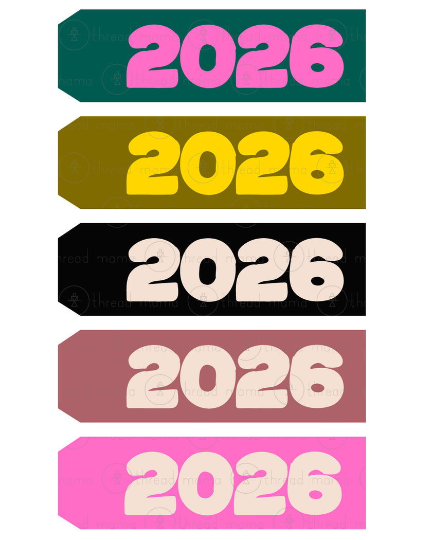 New Year's Eve Tags, Flags - (2026)