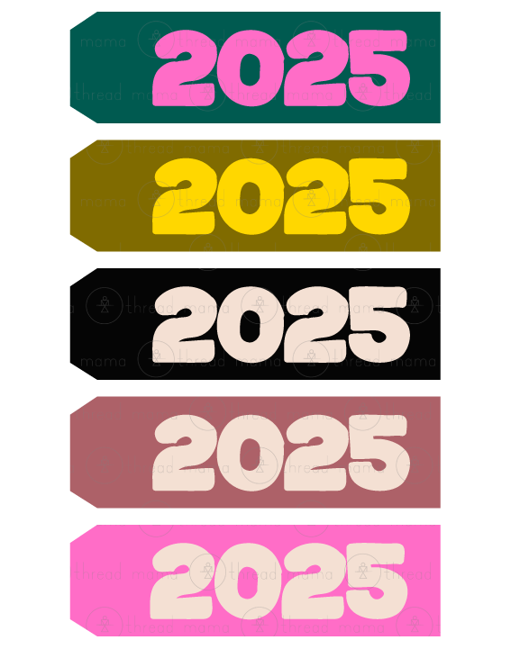 New Year's Eve Tags, Flags - (2025)