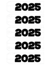 New Year's Eve Tags, Flags - (2025)