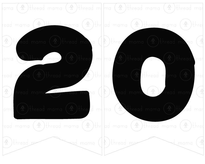 New Year's Eve Tags, Flags - (2025)