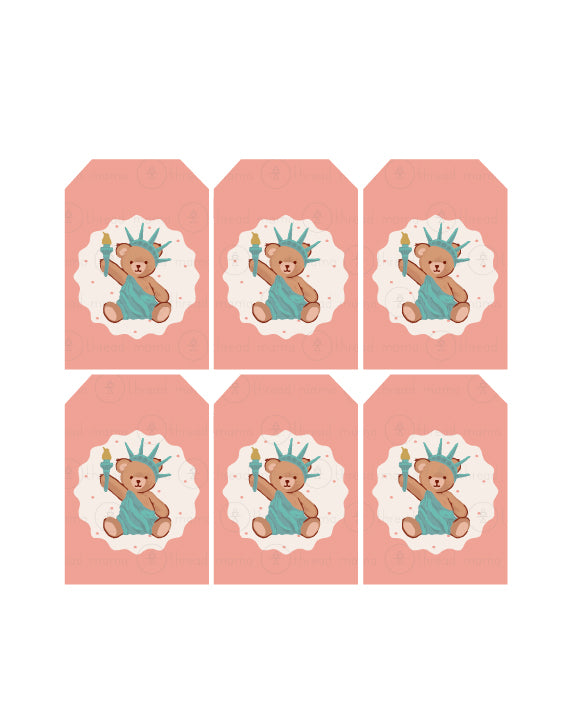 4th of July Tags, Flags, candy Wrappers, Soda Wrappers, Banners (Vol.5)