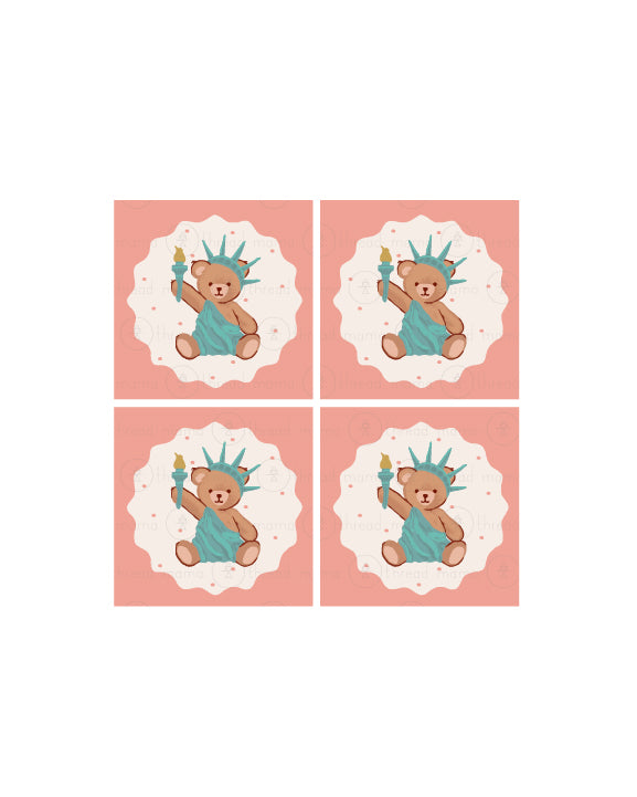 4th of July Tags, Flags, candy Wrappers, Soda Wrappers, Banners (Vol.5)