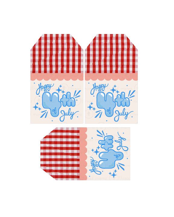 4th of July Tags, Flags, candy Wrappers, Soda Wrappers, Banners (Vol.5)