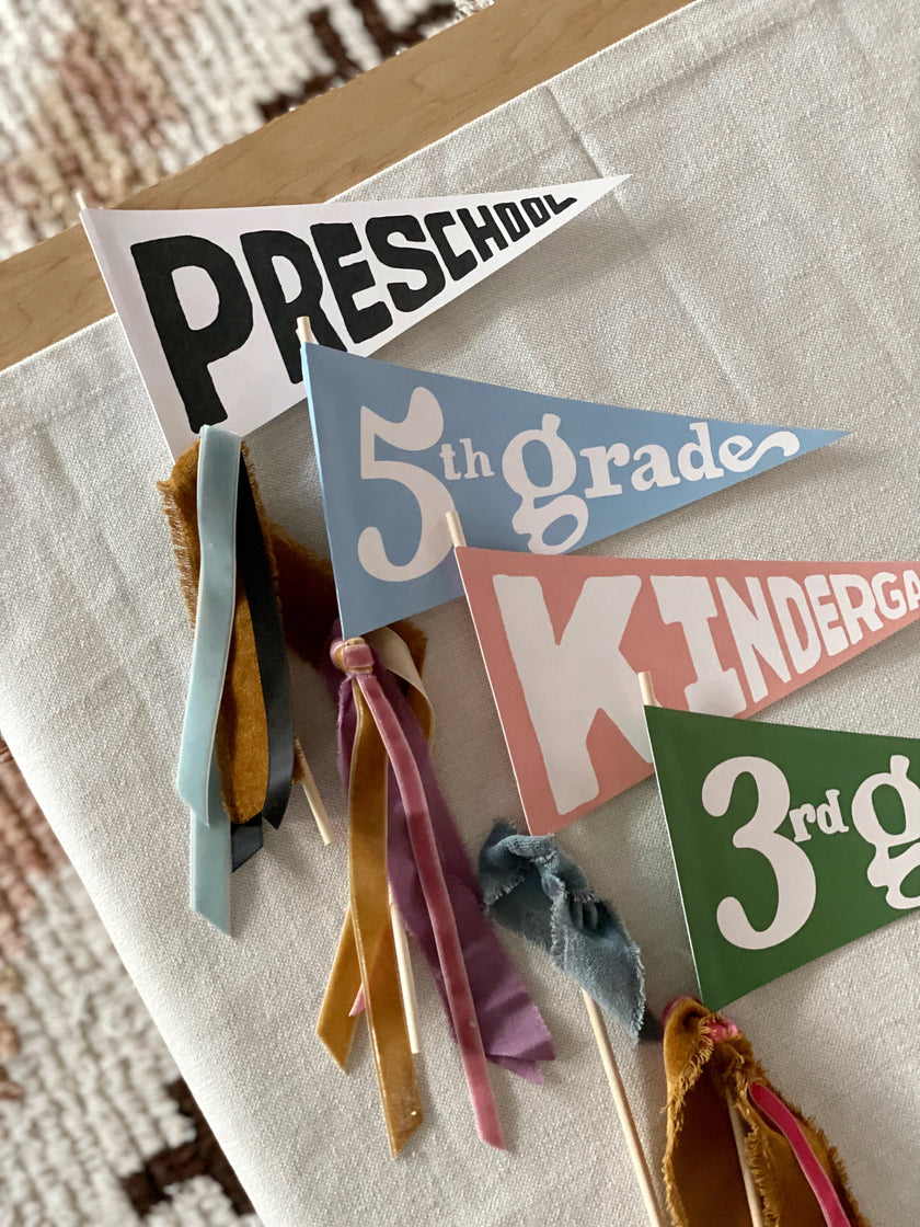 Back to School - Grades - Printable Pennants (Vol.3)