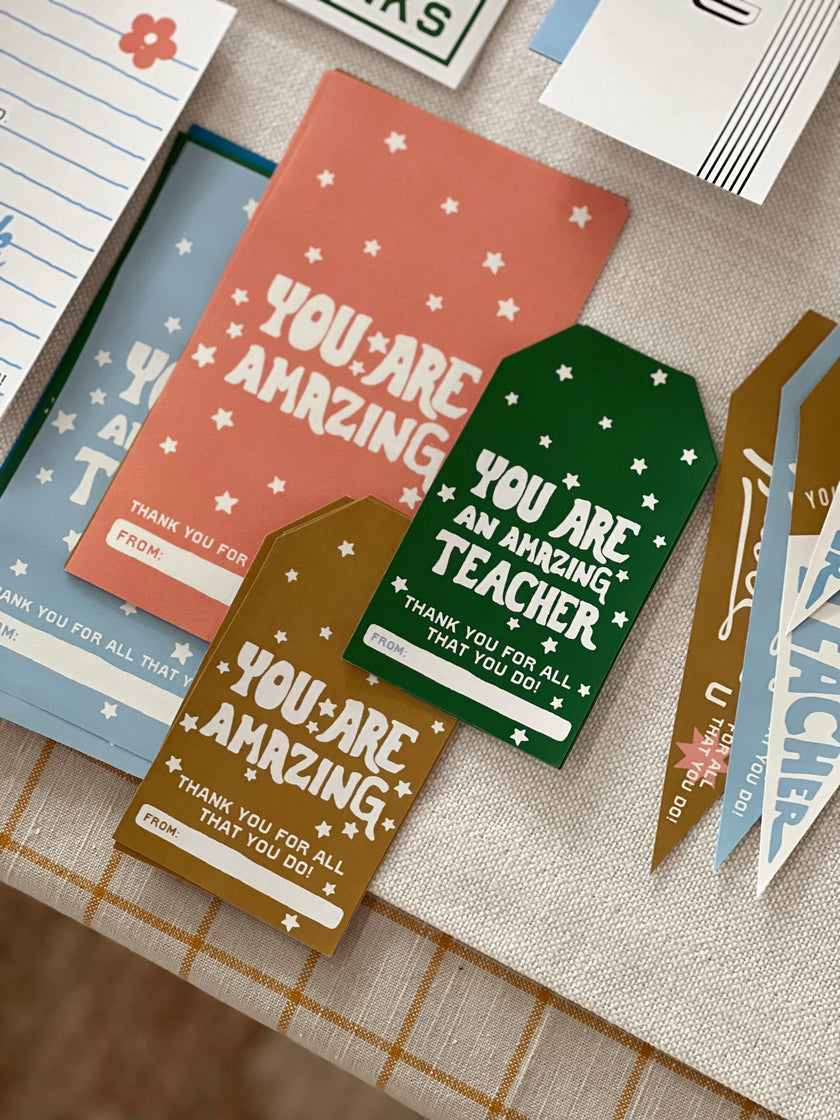 Teacher Appreciation Tags and Flags (Vol.3)