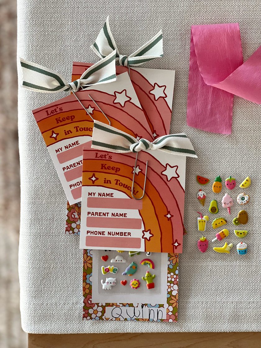 Last Day of School - Classmate Contact Tags