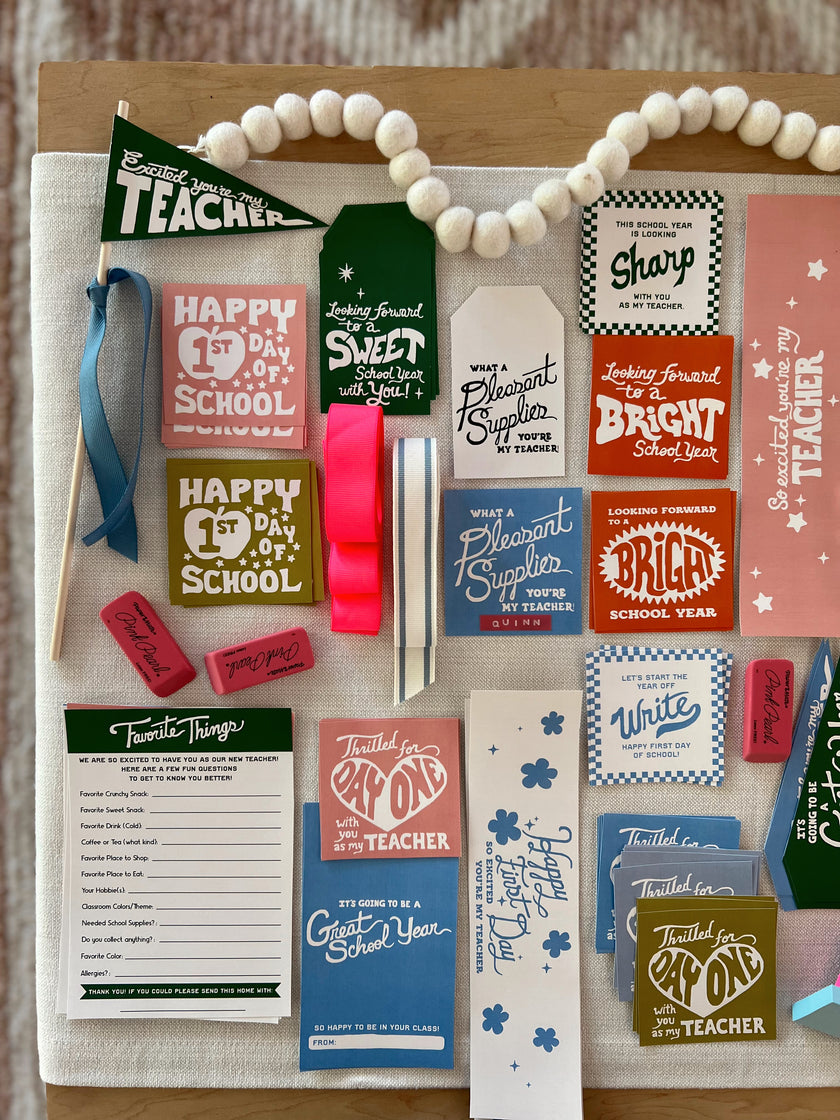 Back To School - Teacher Gift Tags and Flags (Vol.4)