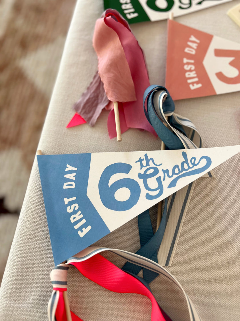 Back to School - First Day - Printable Pennants (Vol.4)