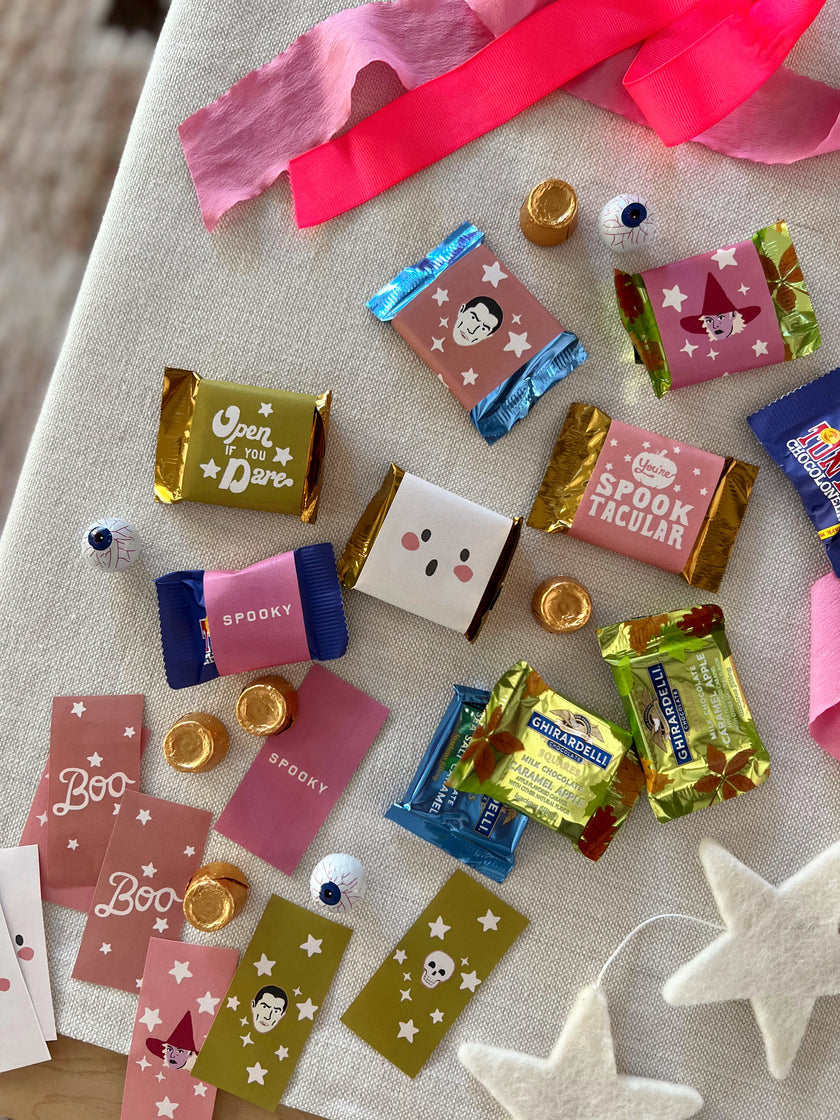 Halloween Candy Wrappers and Water Bottle labels - (Vol.4)