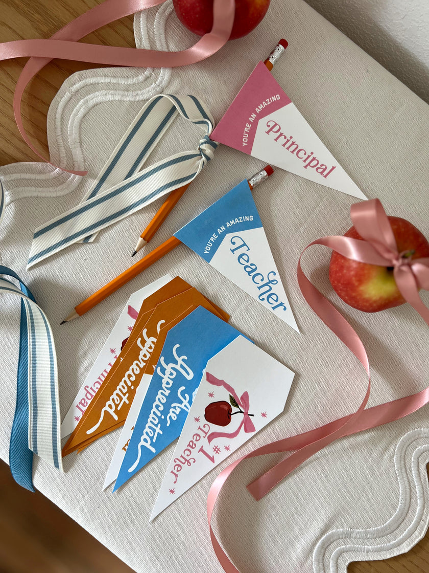 Teacher Appreciation Tags and Flags (Vol.5)