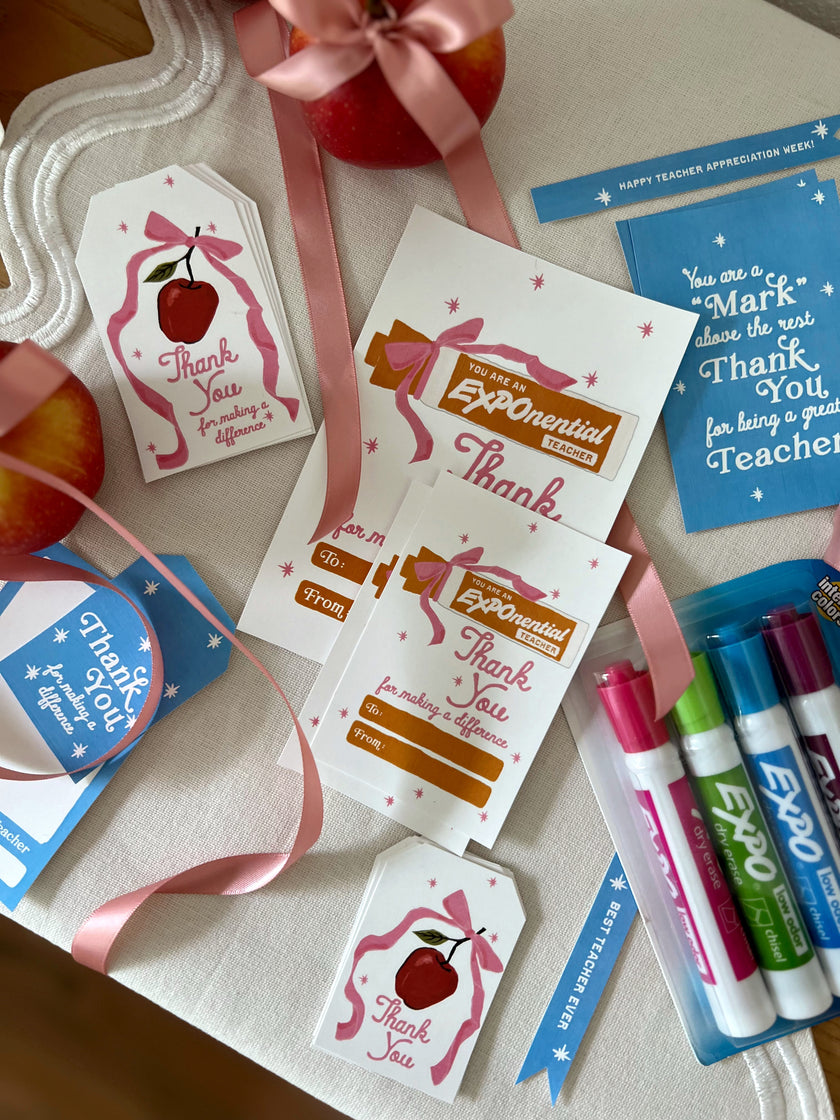 Teacher Appreciation Tags and Flags (Vol.5)