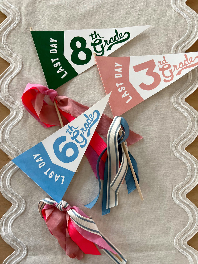 Last Day of School - Printable Pennants (Vol.4)
