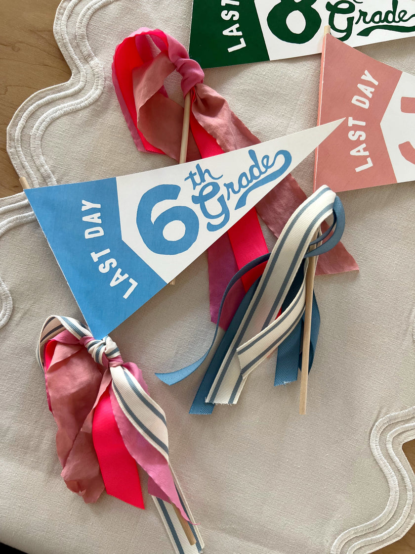 Last Day of School - Printable Pennants (Vol.4)