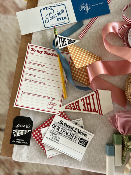 Teacher Appreciation Tags and Flags (Vol.6)