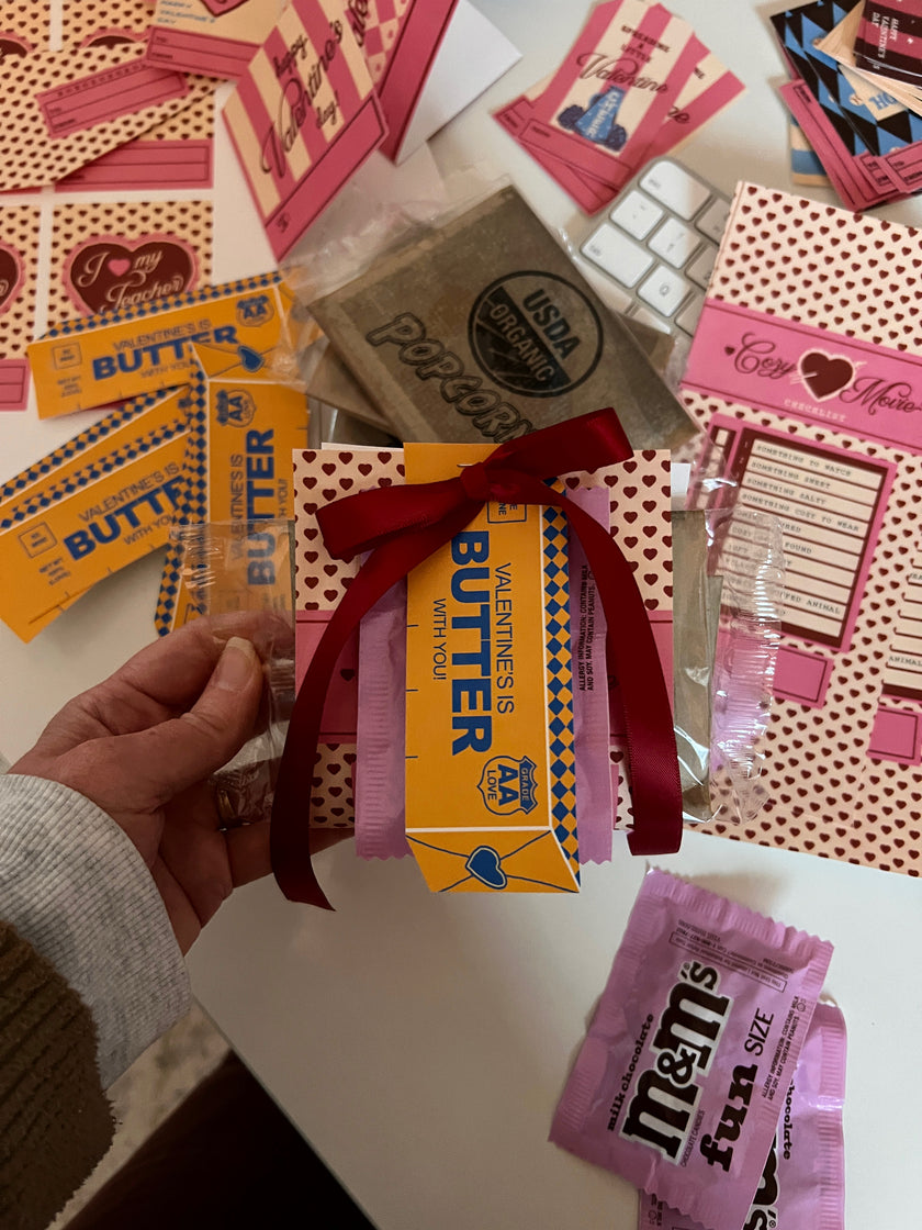 Valentine's Popcorn Tags