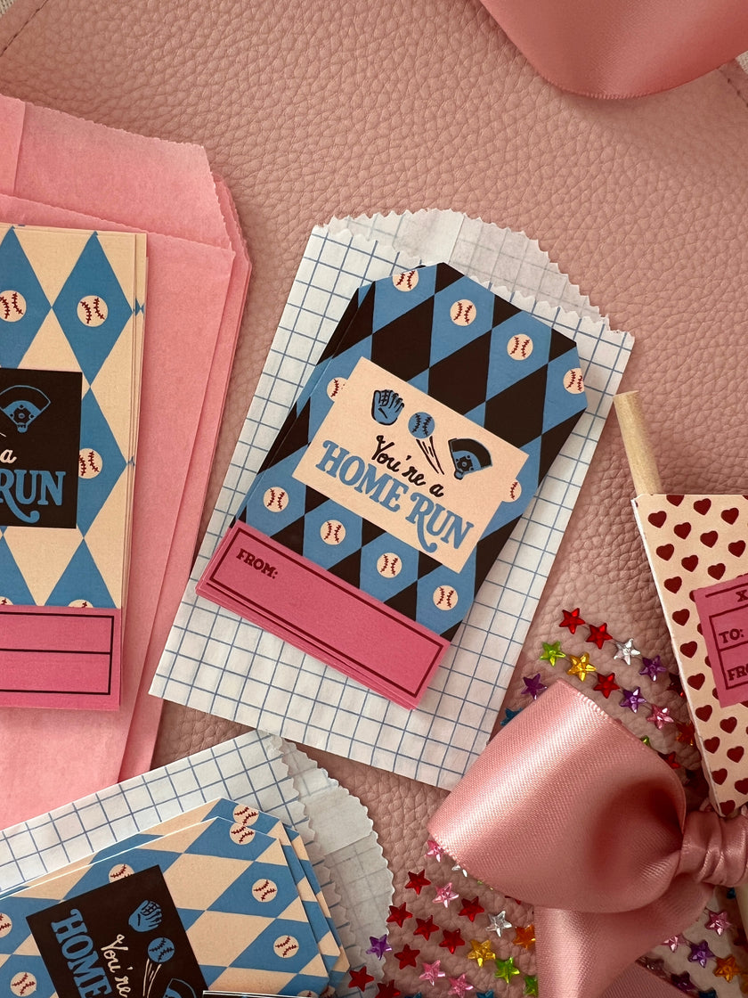 Valentine's Tags - Baseball / Softball