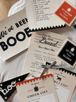 Halloween Boo Basket (Vol.7) - Traditional Orange/ Black - Set A