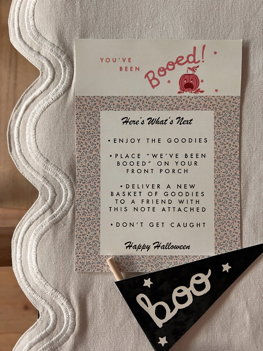 Halloween Boo Basket (Vol.7) - Pumpkin Florals Pink & Orange Options