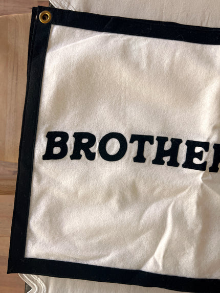 Brotherhood - Medium Banner - Black on White
