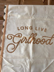 Girlhood - Large Banner / Tan on White