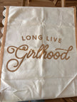 Girlhood - Large Banner / Tan on White