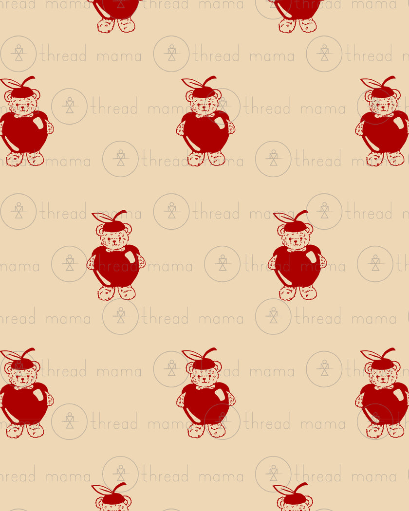 (RepeatingPattern) Apple Bear - Set