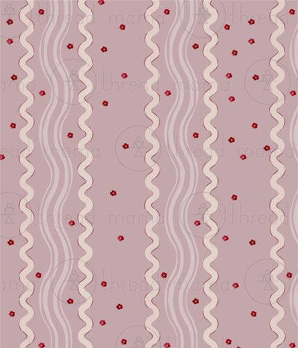 (RepeatingPattern) Wave Florals