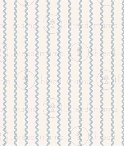 (RepeatingPattern) Rick Rack - Blue