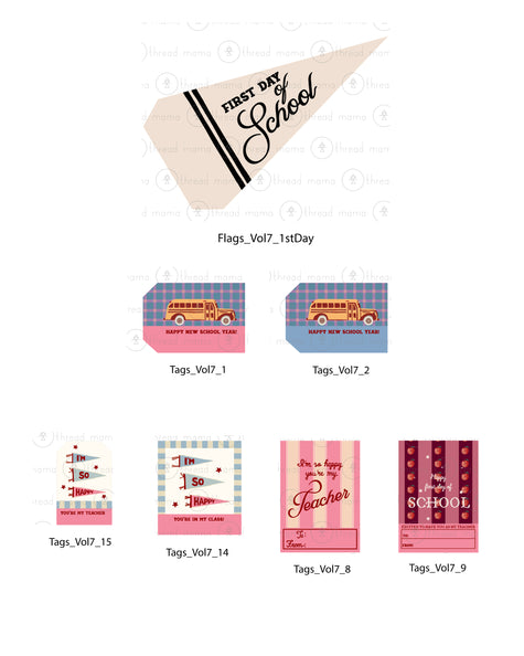 Back to School Tags (Vol.7)