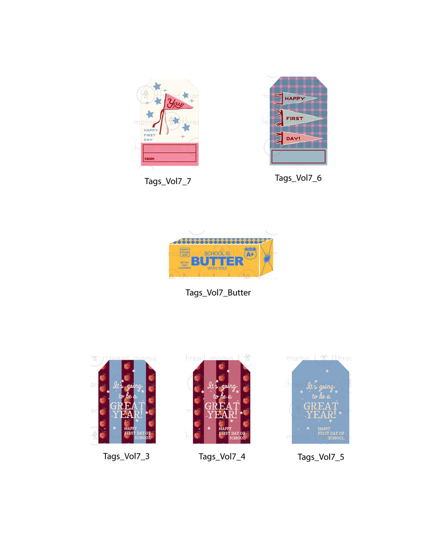 Back to School Tags (Vol.7)