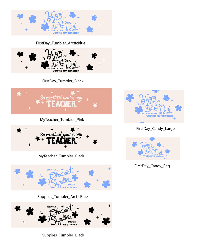 Back To School - Teacher Gift Tags and Flags (Vol.4)