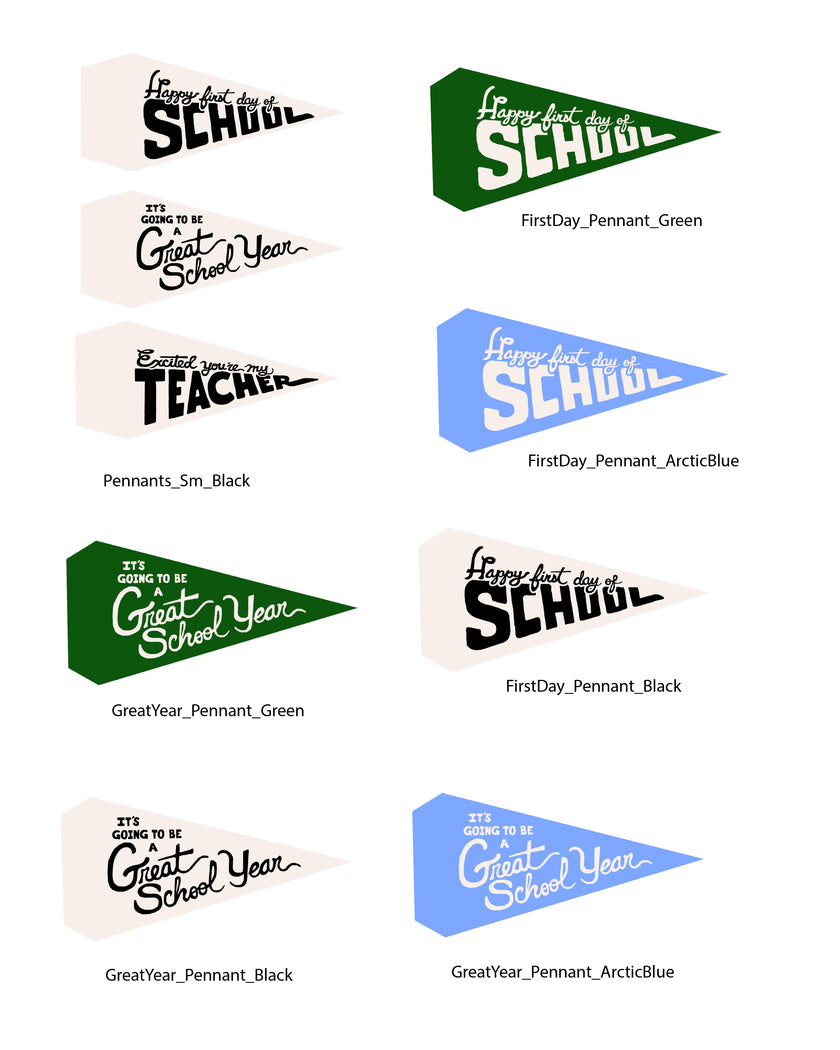 Back To School - Teacher Gift Tags and Flags (Vol.4)