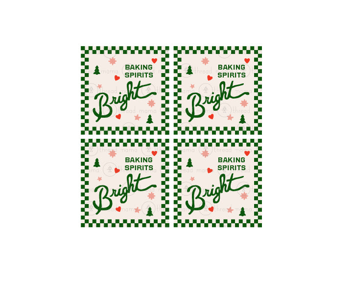 Christmas Baking Tags & Flags