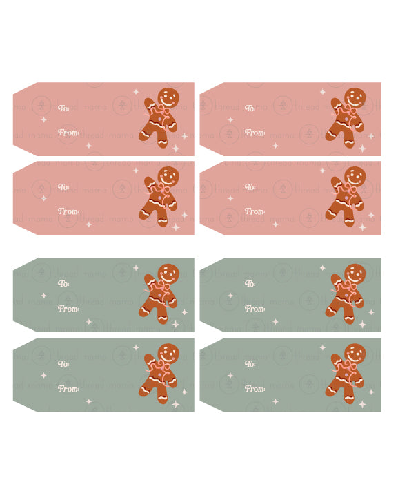 Christmas Baking Tags & Flags