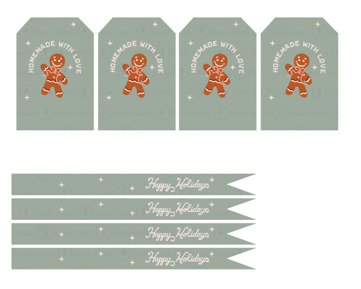 Christmas Baking Tags & Flags