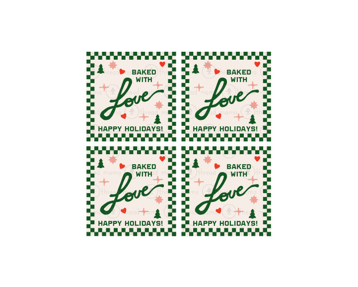 Christmas Baking Tags & Flags