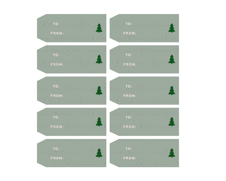 Christmas Baking Tags & Flags