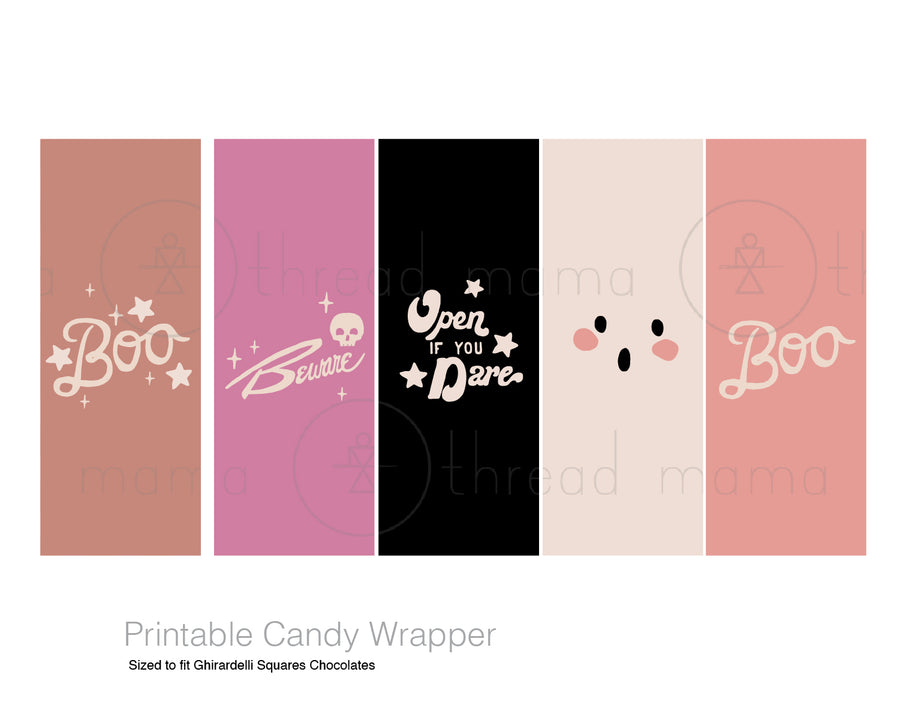 Halloween Candy Wrappers and Water Bottle labels - (Vol.4)