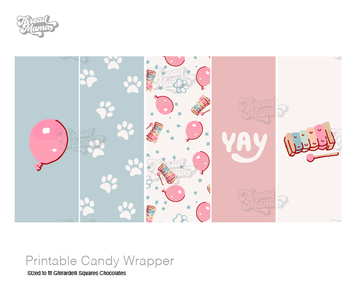 Blue-ish Party Tags and Flags